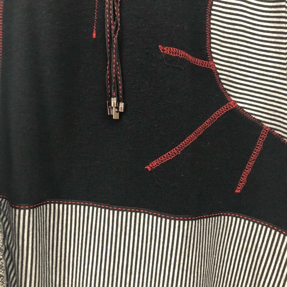 STRIPED PATCHWORK KNIT DRESS - Picture 5 of 6